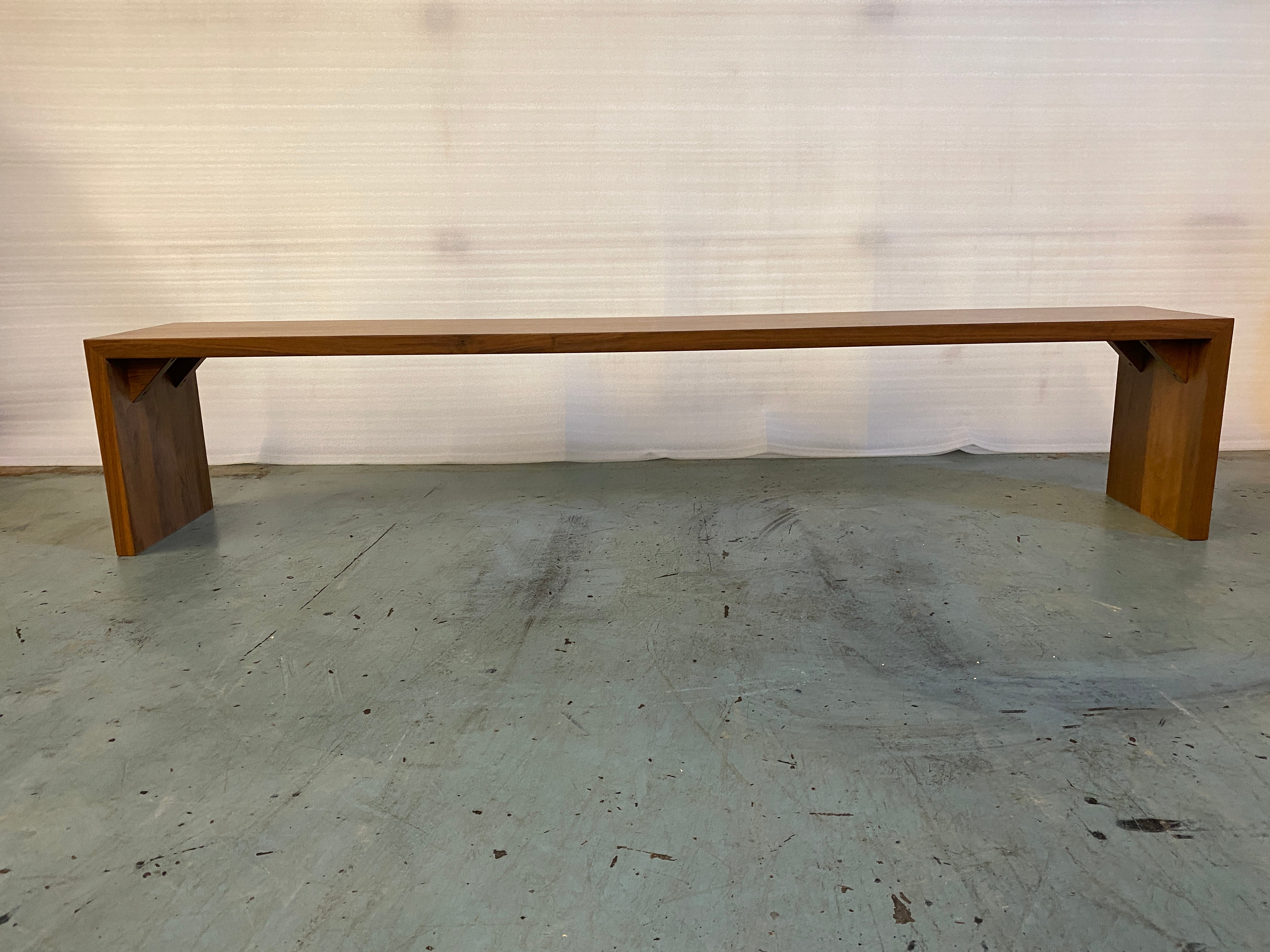 Walnut Waterfall Bench (1)