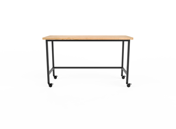 TheMaker DeskStanding 30x72 Ash Black Side