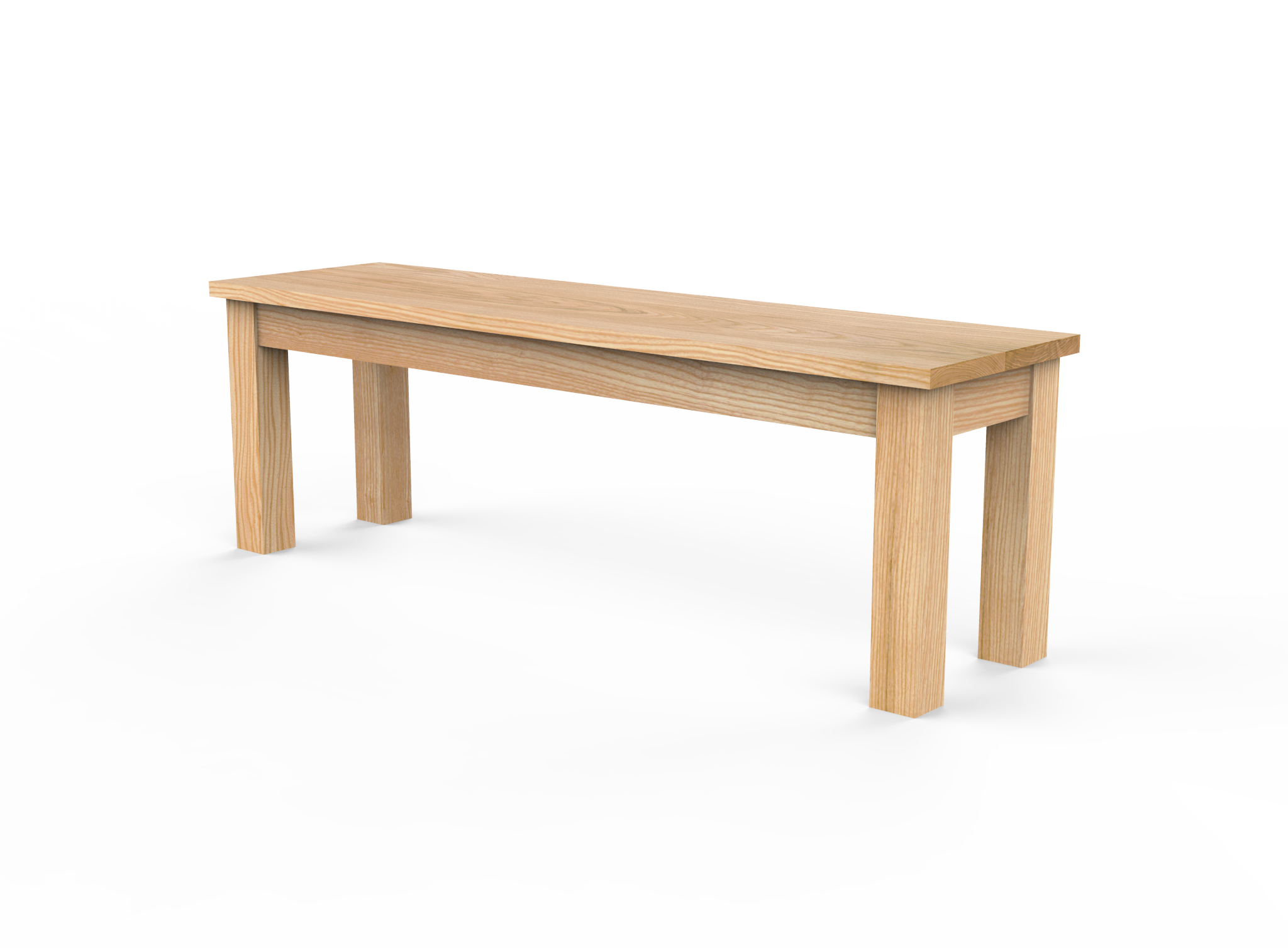 Vermont Farm Table Custom Wood Bench Square Wood Ash 