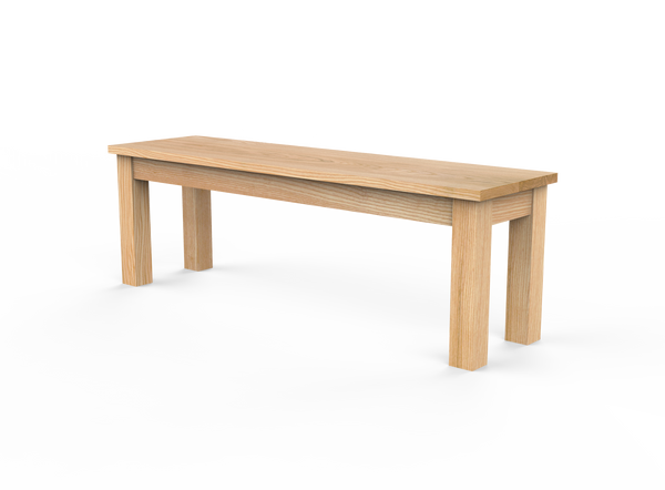 Vermont Farm Table Custom Wood Bench Square Wood Ash 