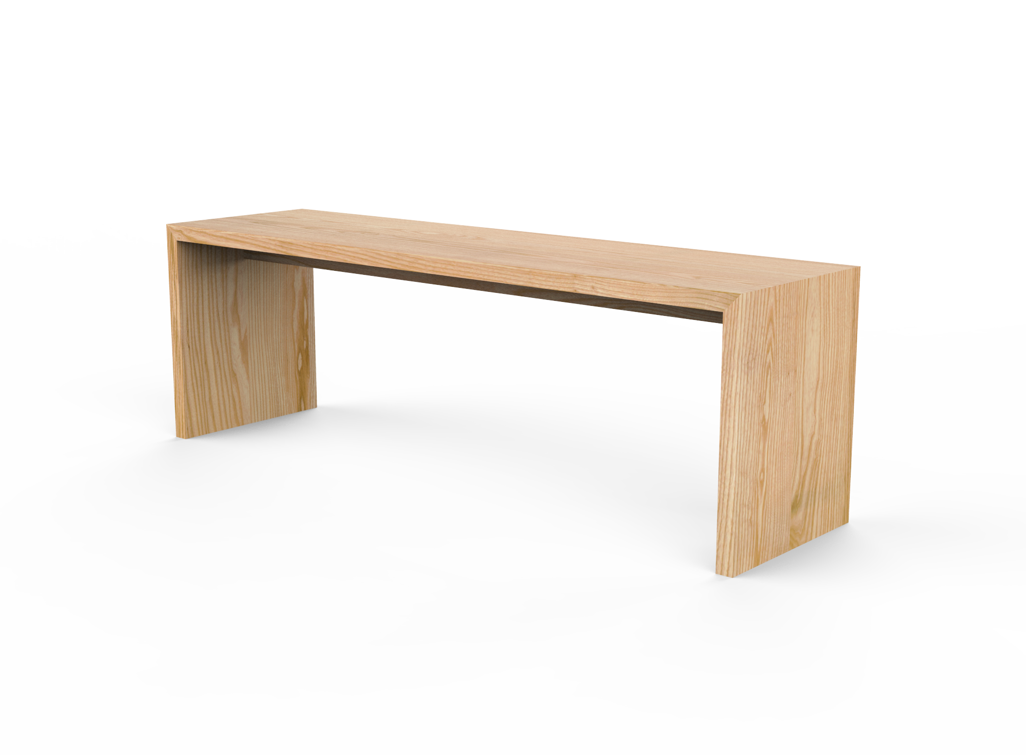 Vermont Farm Table Custom Wood Bench Waterfall Ash 