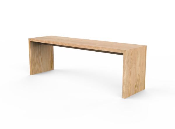 Vermont Farm Table Custom Wood Bench Waterfall Ash