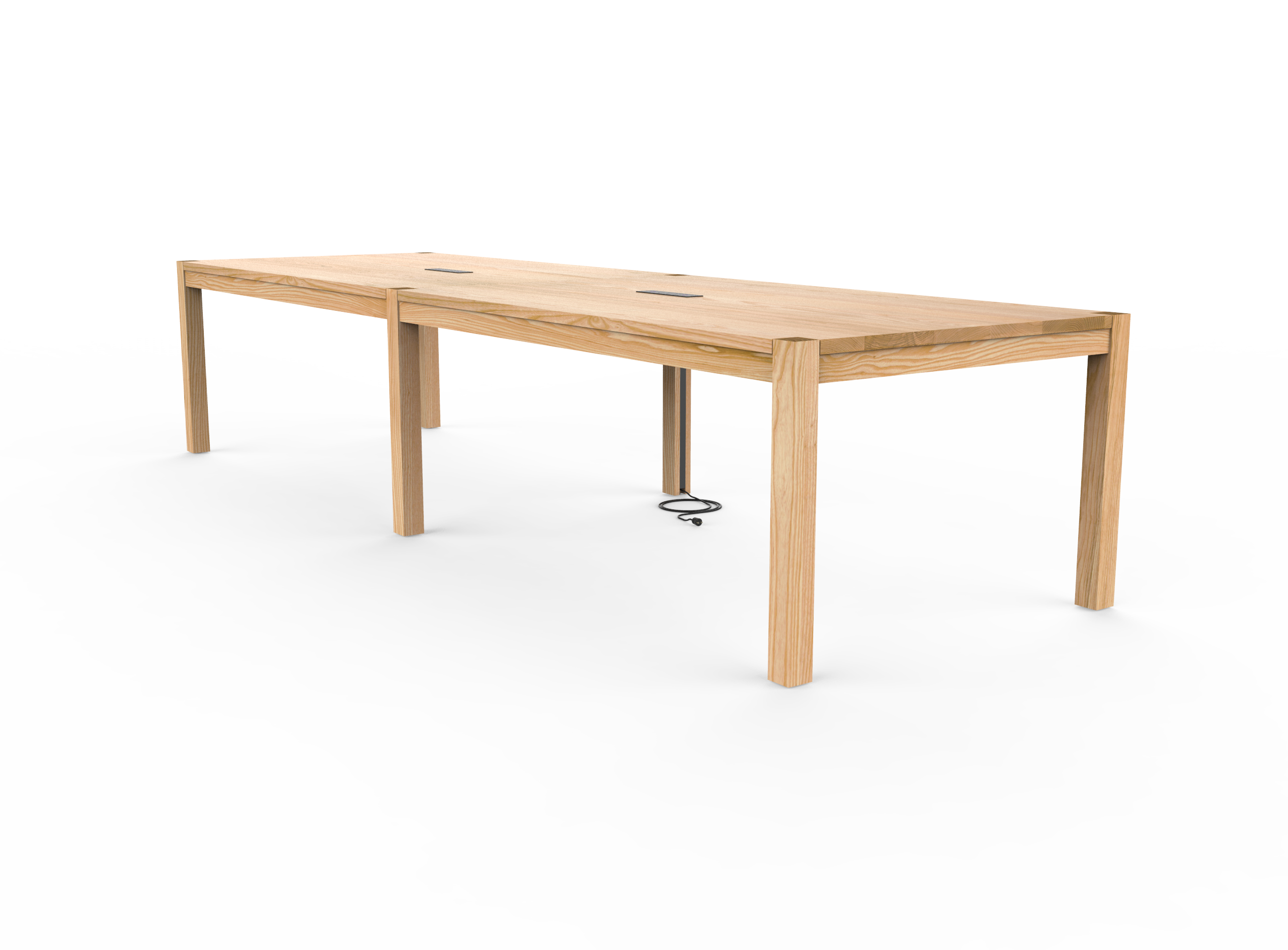 Vermont Farm Table Custom Wood Conference Parsons 003 Ash