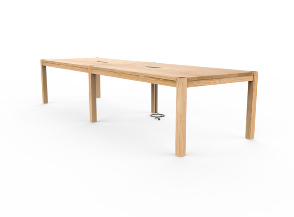 Vermont Farm Table Custom Wood Conference Parsons 003 Ash
