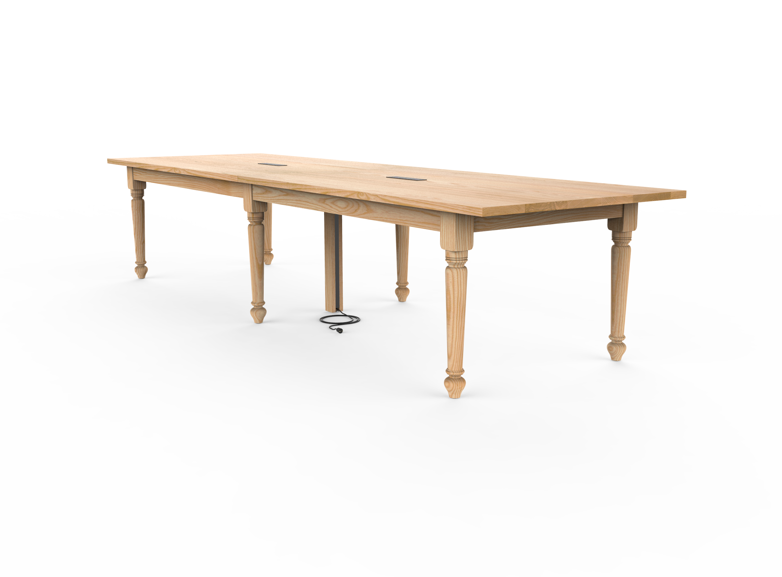 Vermont Farm Table Custom Wood Conference Piedmont 003 Ash 