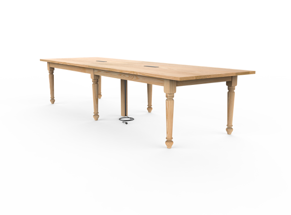 Vermont Farm Table Custom Wood Conference Piedmont 003 Ash