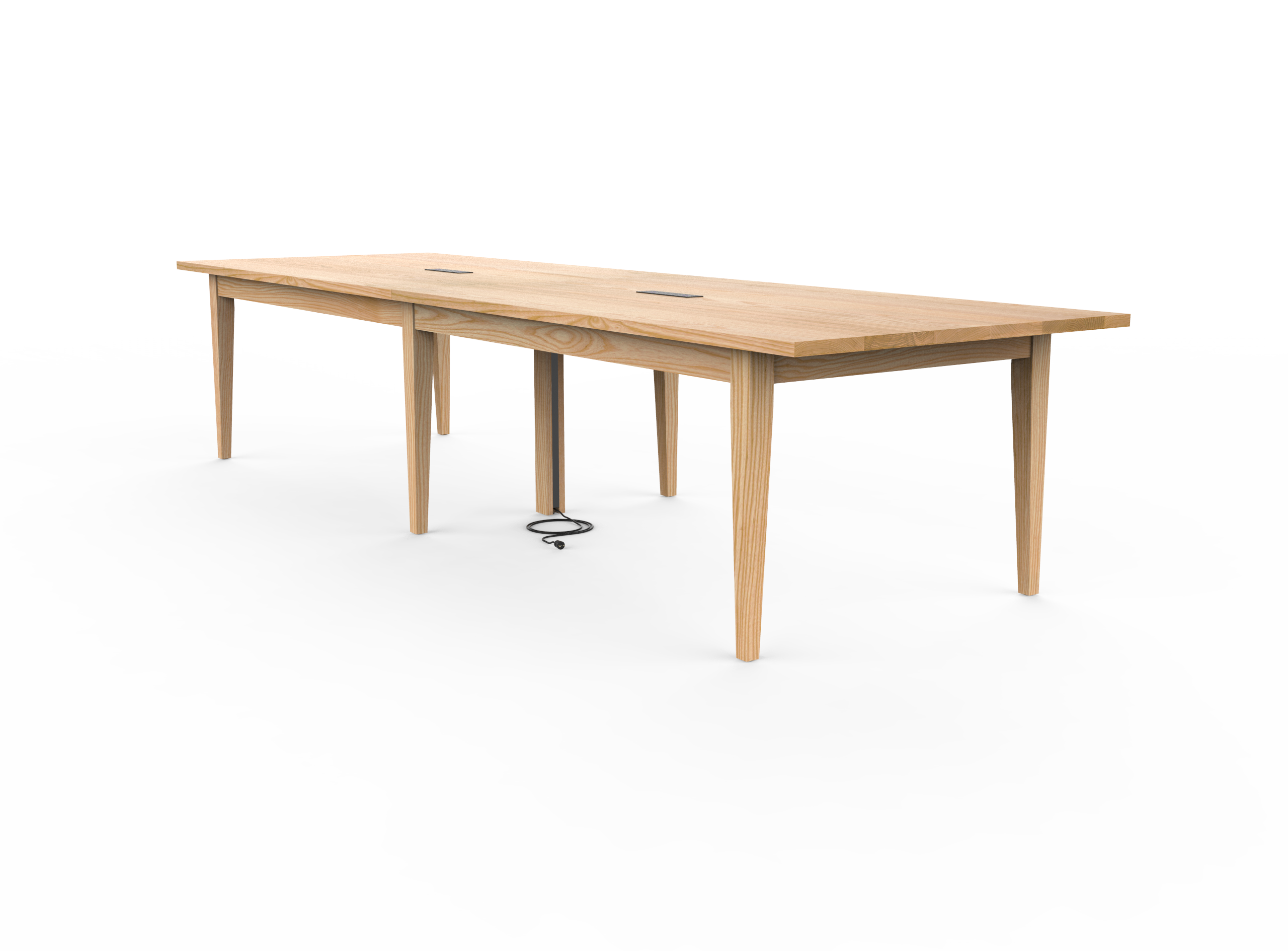 Vermont Farm Table Custom Wood Conference Shaker 003 Ash