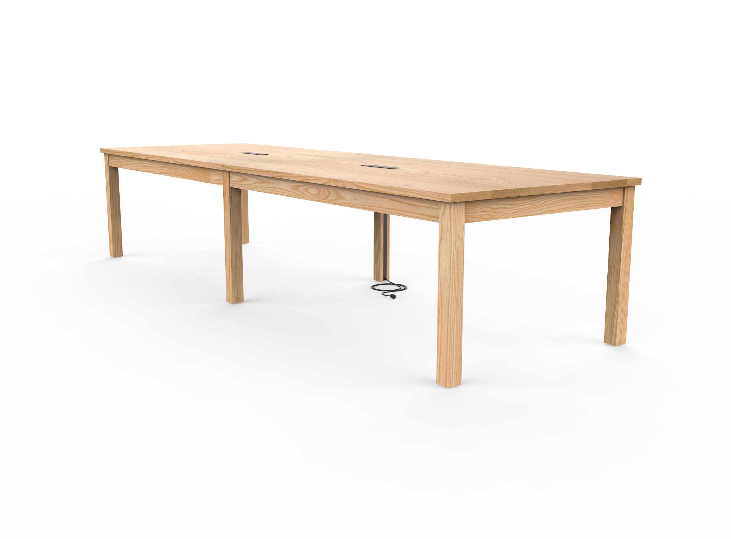 Vermont Farm Table Custom Wood Conference Square Wood 003 Ash