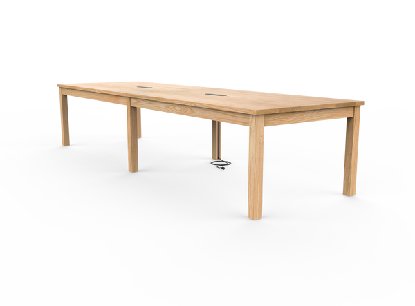 Vermont Farm Table Custom Wood Conference Square Wood 003 Ash