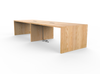 Vermont Farm Table Custom Wood Conference Waterfall 003 Ash
