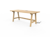 Vermont Farm Table Custom Wood Desk A Frame 30x72 003 Ash 