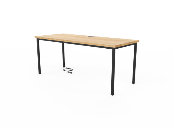 Vermont Farm Table Custom Wood Desk S150 30x72 003 Ash