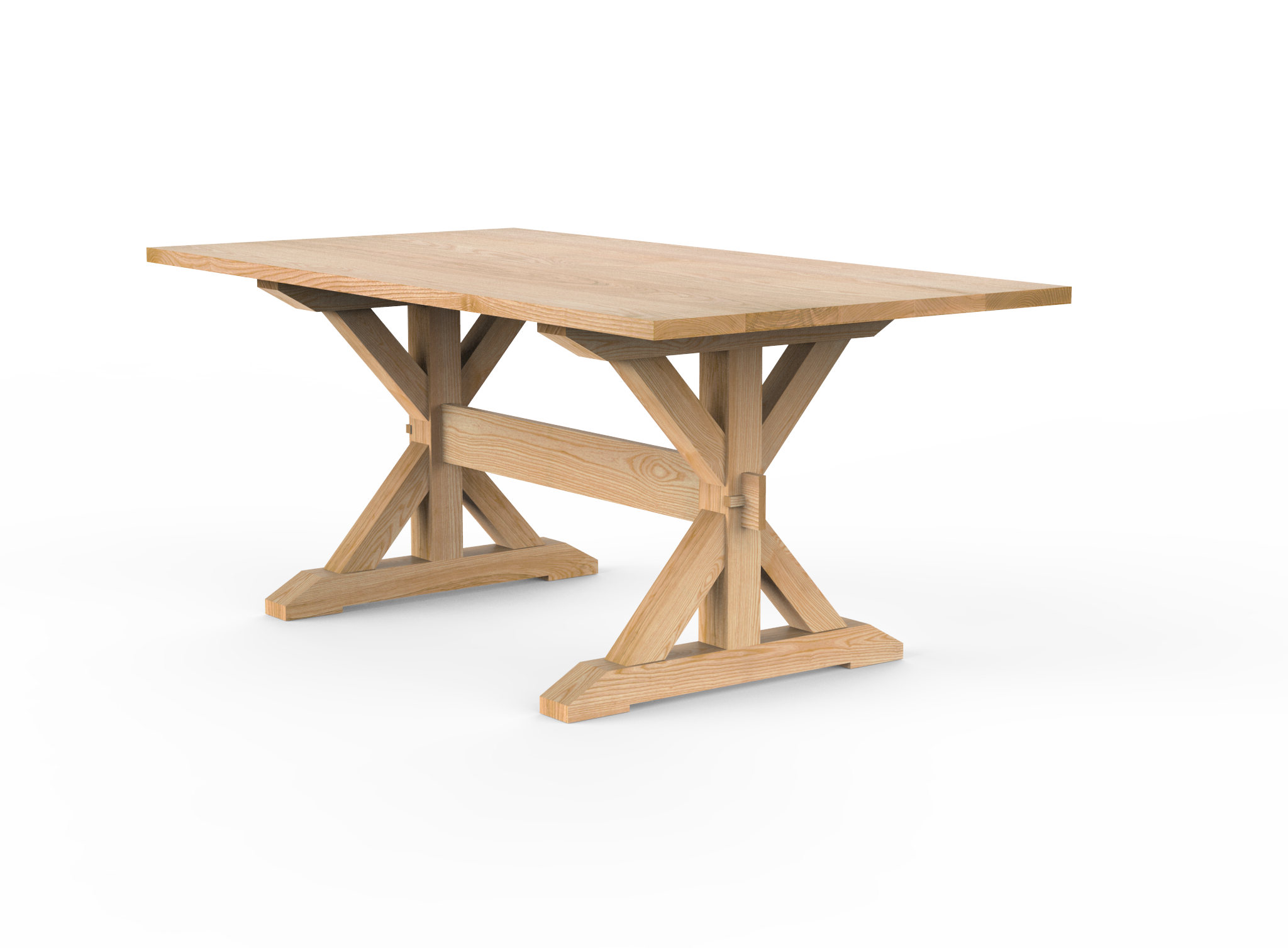 Vermont Farm Table Custom Wood Dining Table Joining Ash 