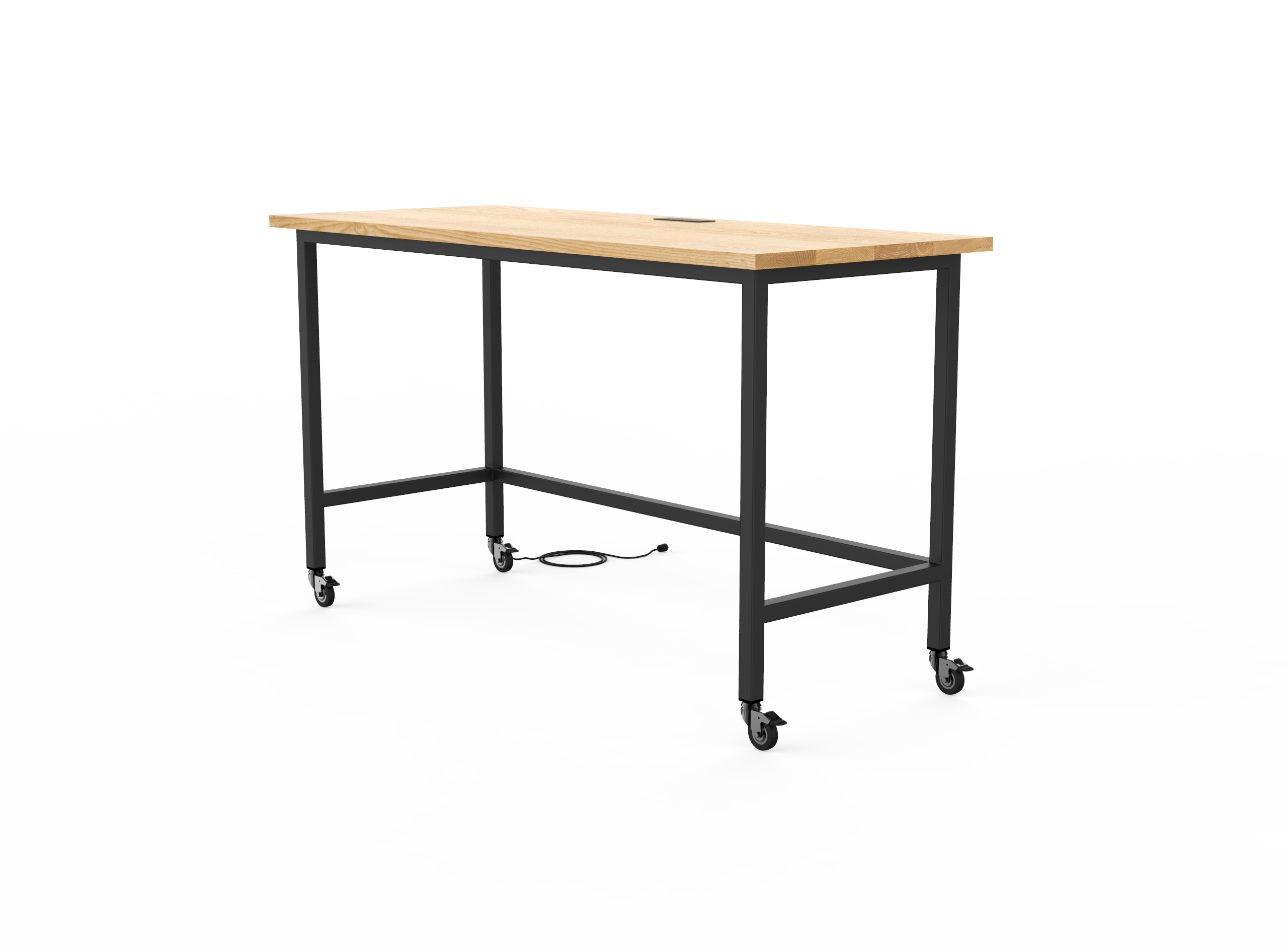 Vermont Farm Table Custom Wood Standing Desk Maker 30x72 Ash 