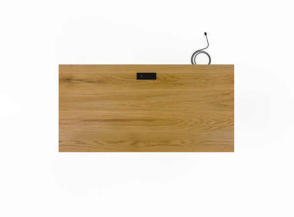 Vermont Farm Table Detail Custom Wood Desk A Frame 30X60 003 White Oak Plan 