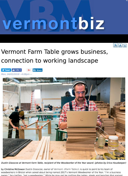 Vermont Wood Council Names Woodworker of the Year