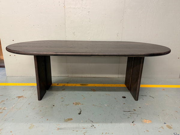 Together - Table - Racetrack Oval - White Oak x True Black