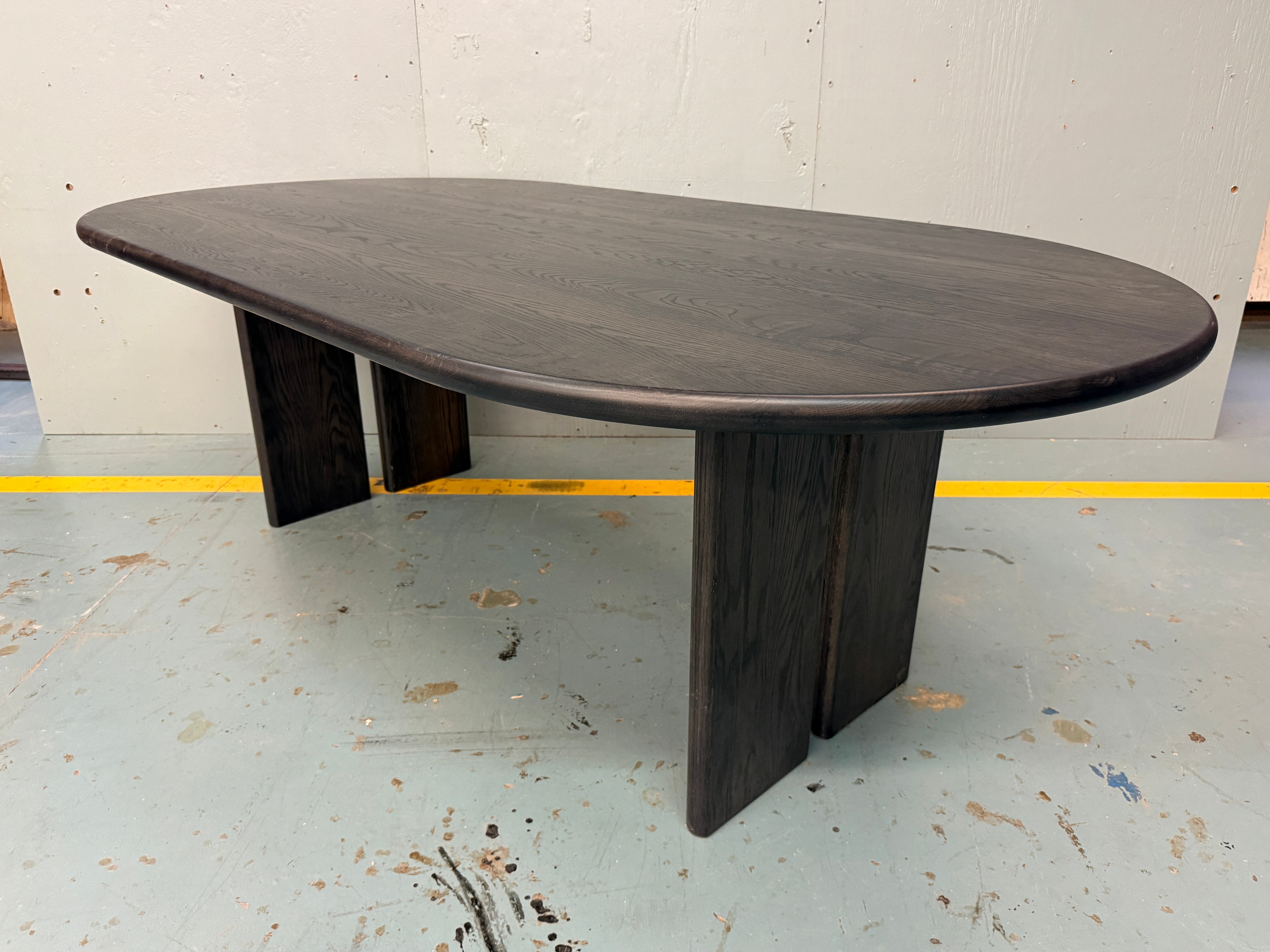 Together - Table - Racetrack Oval - White Oak x True Black