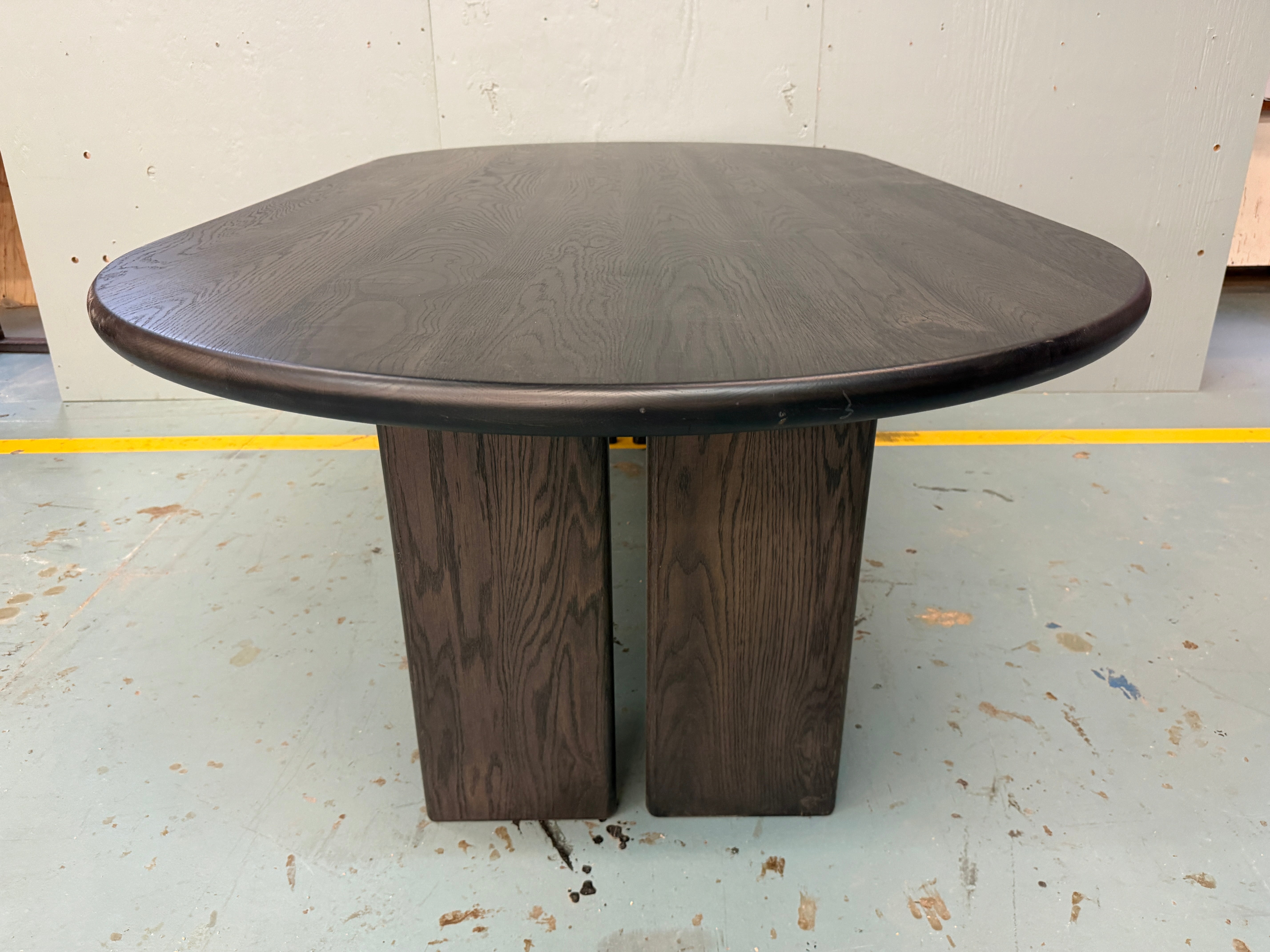 Together - Table - Racetrack Oval - White Oak x True Black