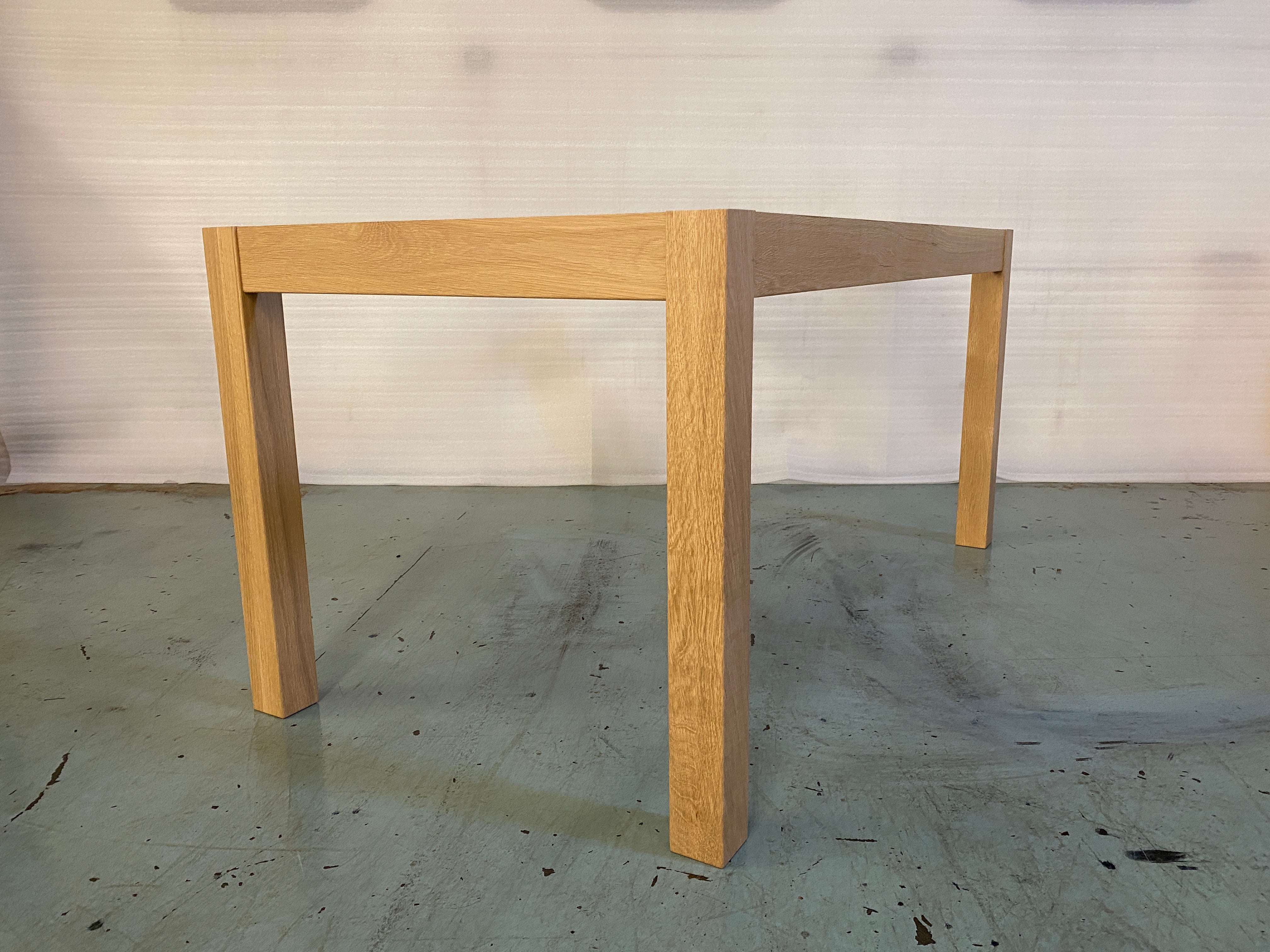 White Oak Square Wood Base Only