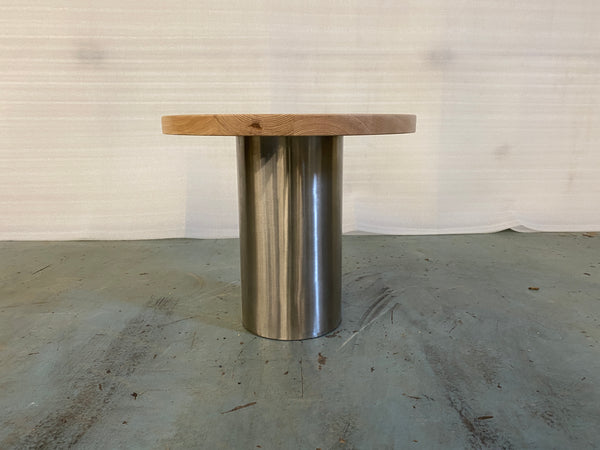 Stainless Steel Cylinder Side Table