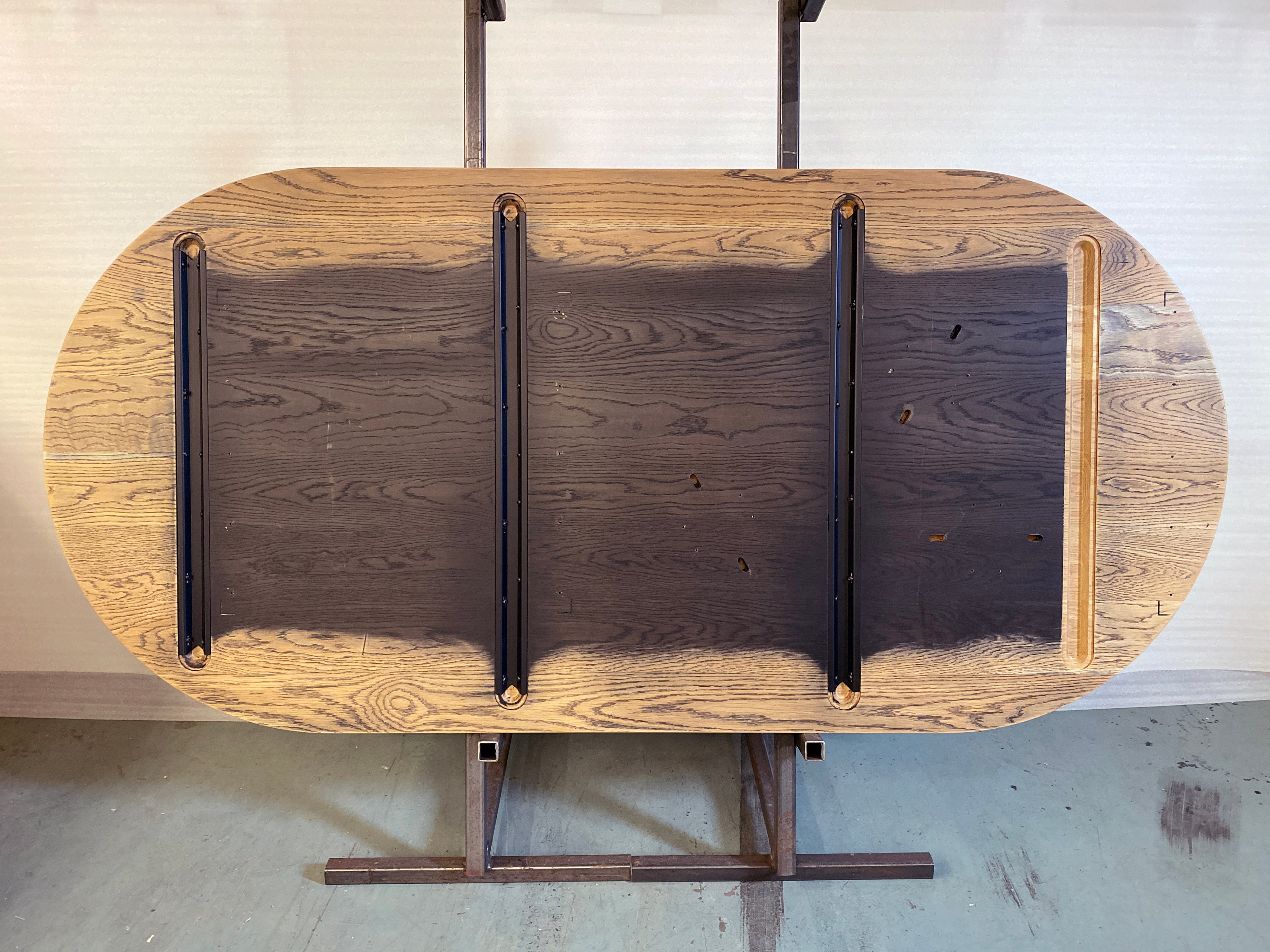 White Oak Table Top / Panel - Racetrack Oval