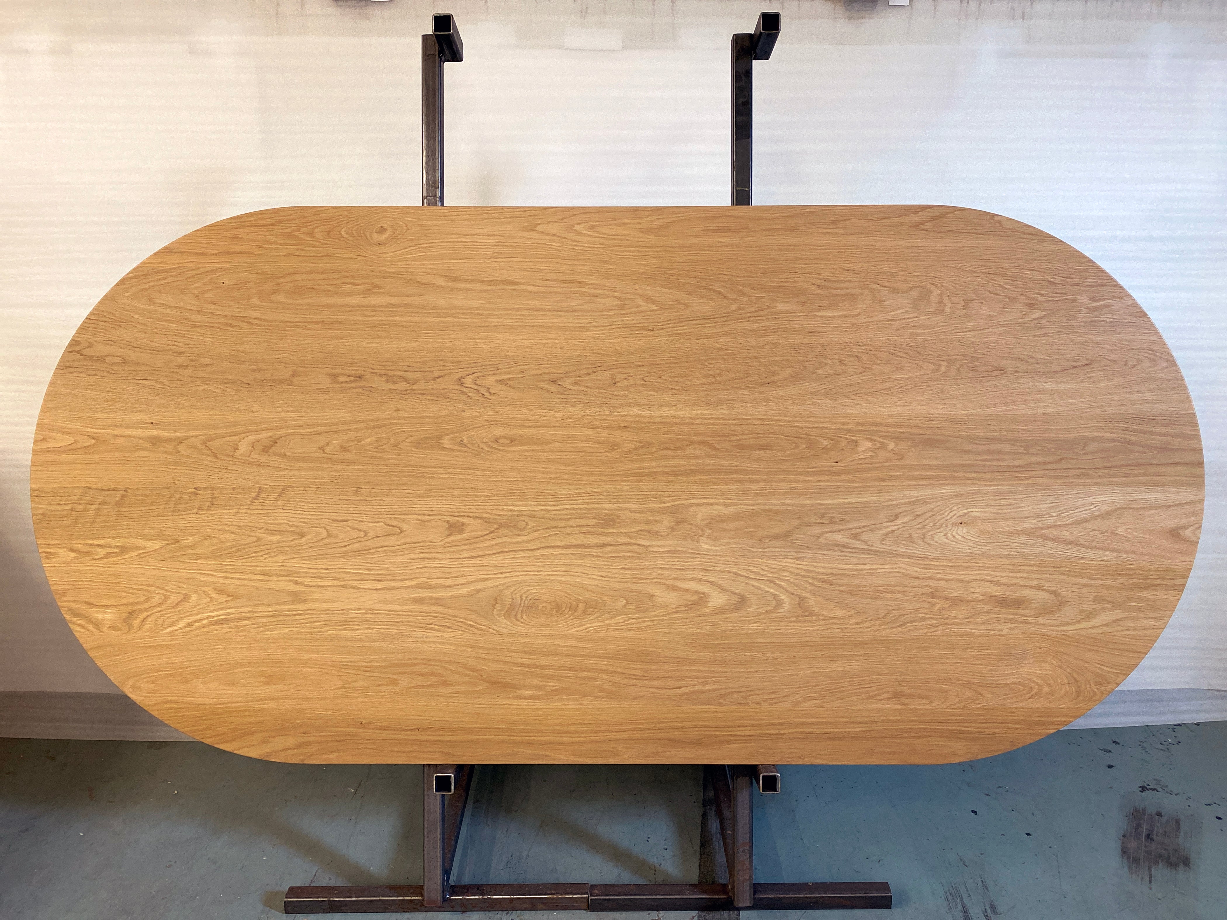 White Oak Table Top / Panel - Racetrack Oval