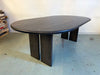 Together - Racetrack Oval Table - White Oak x True Black