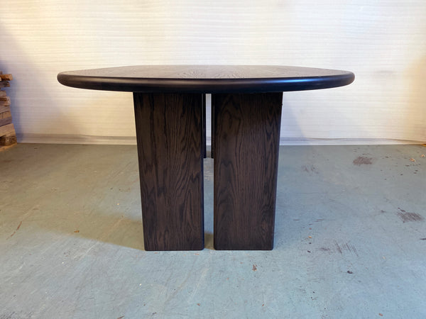 Together - Racetrack Oval Table - White Oak x True Black