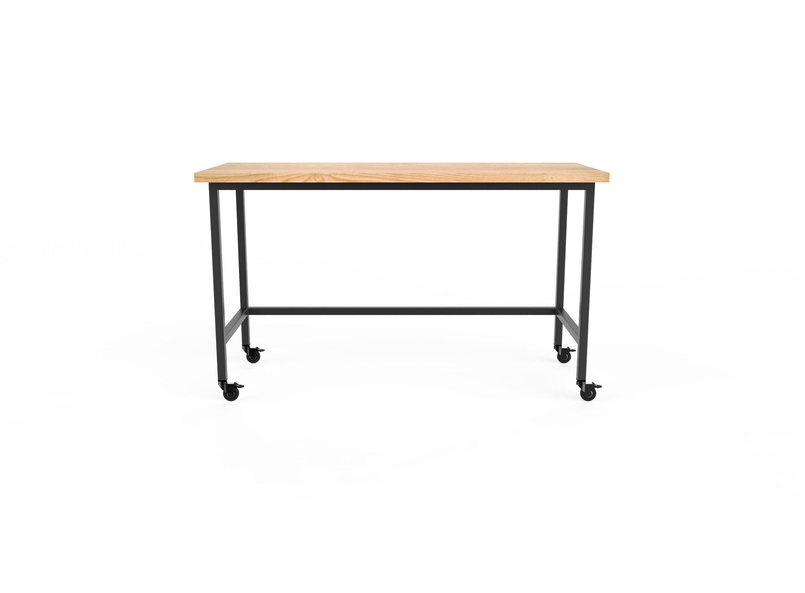TheMaker DeskStanding 30x72 Ash Black Side 
