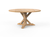 Vermont Farm Table Custom Round Wood Table Joining Ash 60 