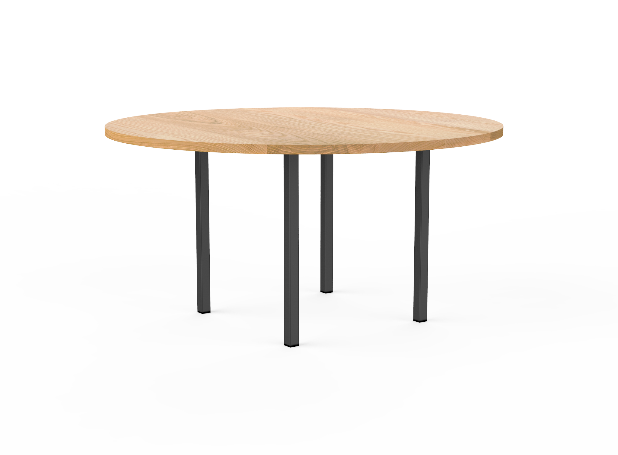 Vermont Farm Table Custom Round Wood Table S150 Ash 60 