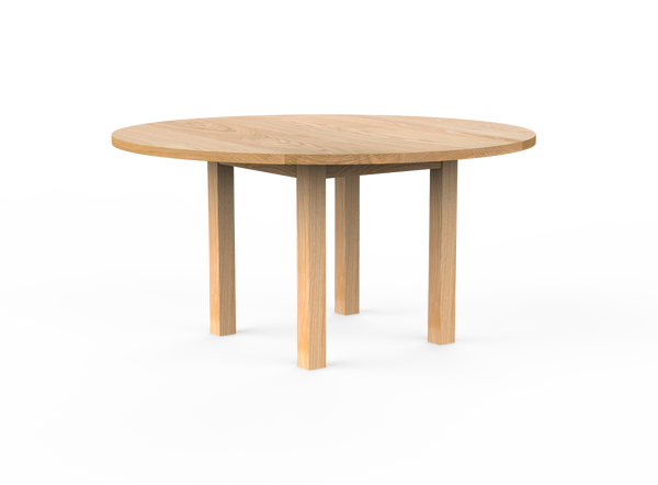 Vermont Farm Table Custom Round Wood Table Square Wood Ash 60 