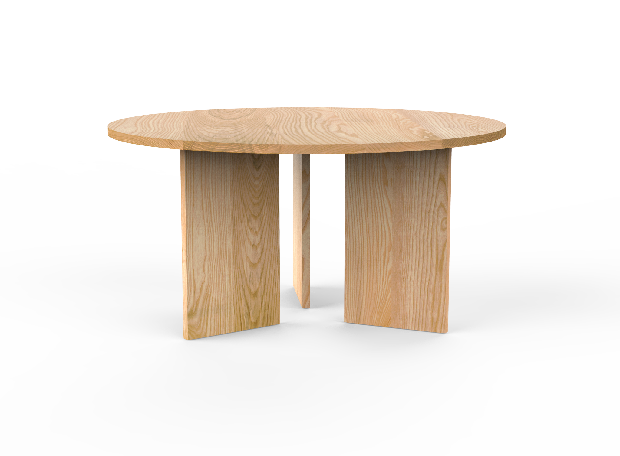 Vermont Farm Table Custom Round Wood Table Together Ash 60 