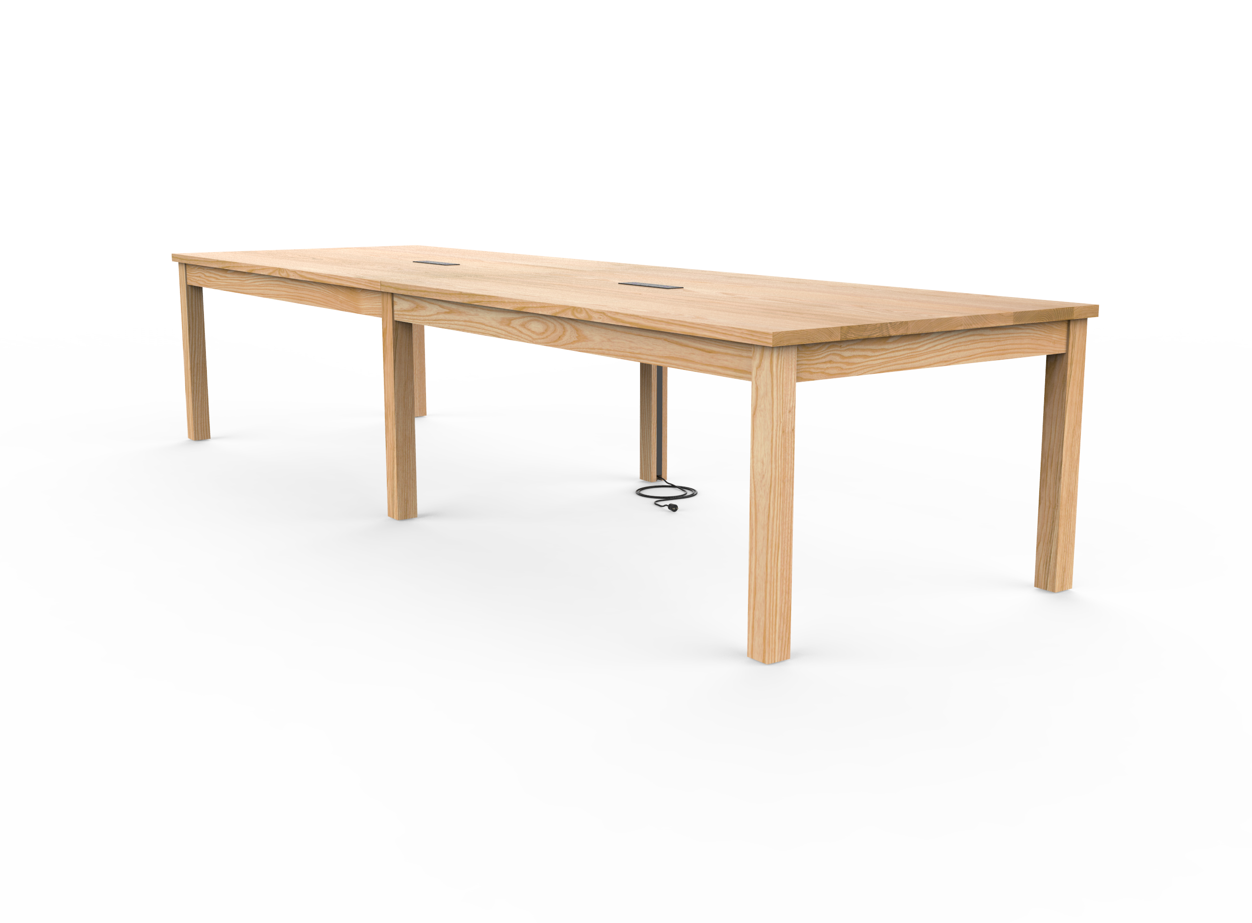 Vermont Farm Table Custom Wood Conference Square Wood 003 Ash 