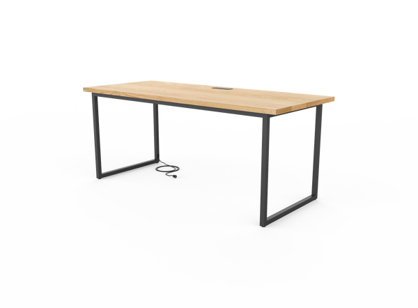 Vermont Farm Table Custom Wood Desk F150 30x72 003 Ash 