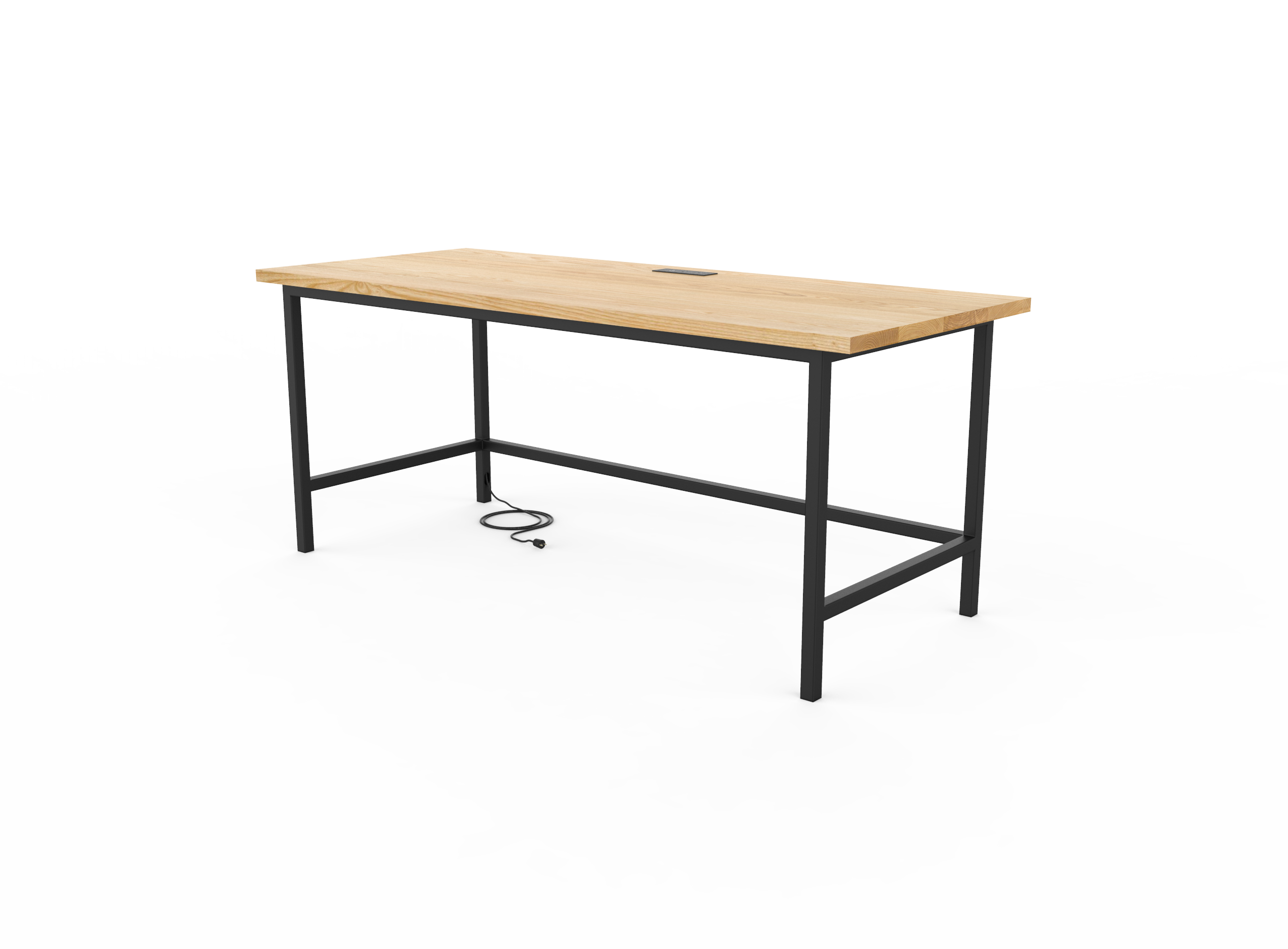 Vermont Farm Table Custom Wood Desk H150 30x72 003 Ash 