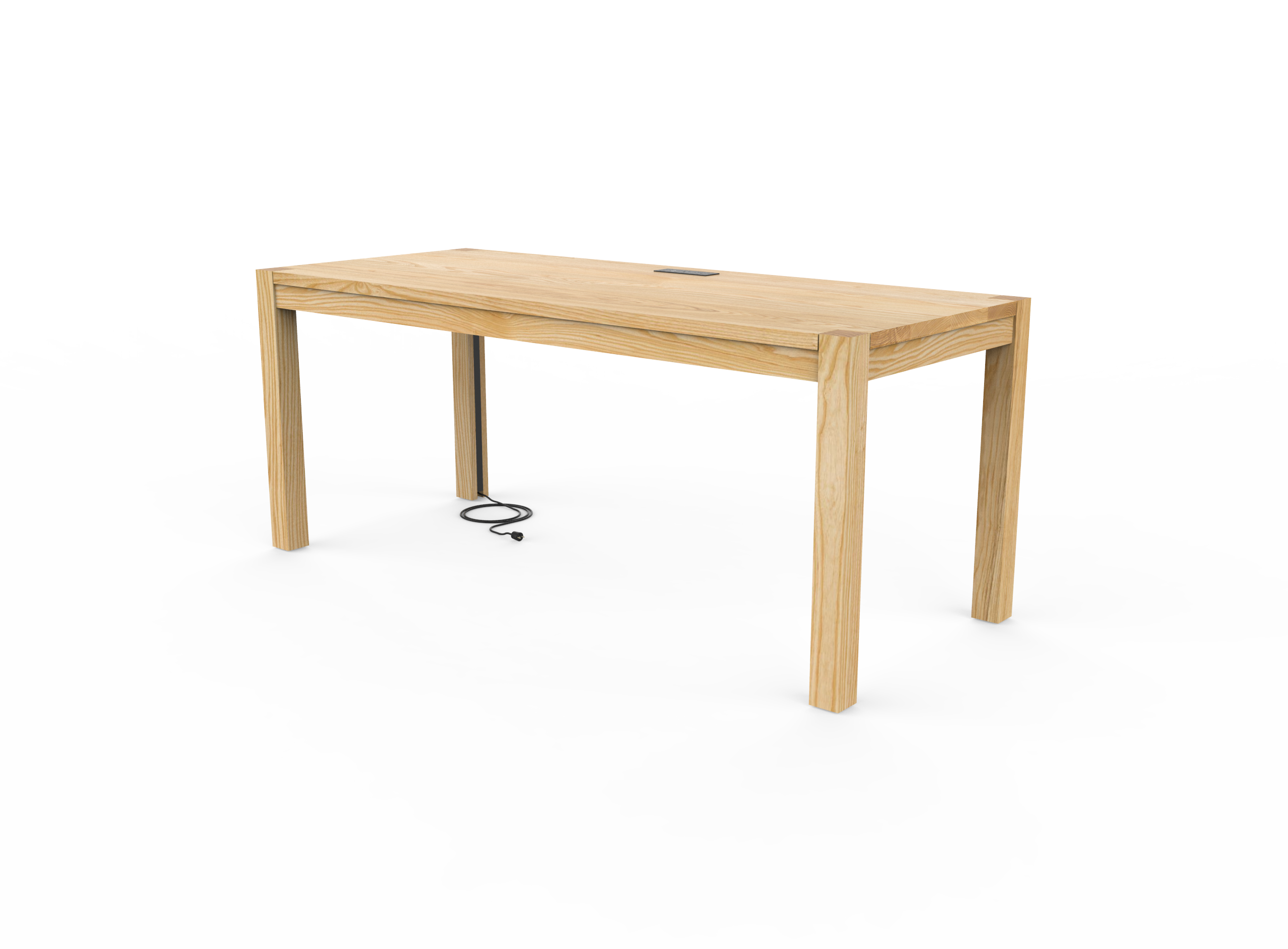 Vermont Farm Table Custom Wood Desk Parsons 30x72 003 Ash 