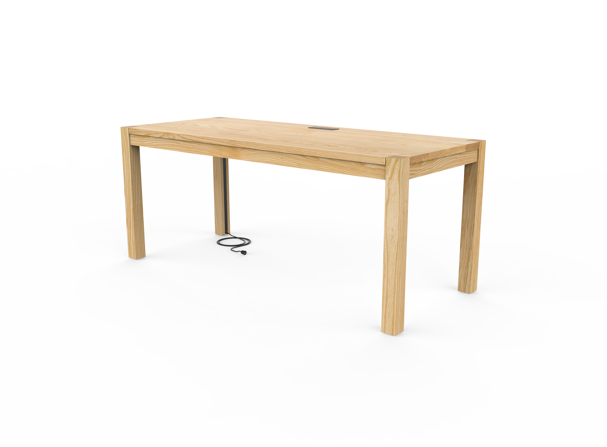 Custom Built Parsons Desk | Solid Wood, Handcrafted, Industrial and ...