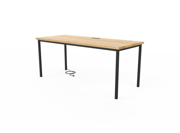 Vermont Farm Table Custom Wood Desk S150 30x72 003 Ash 