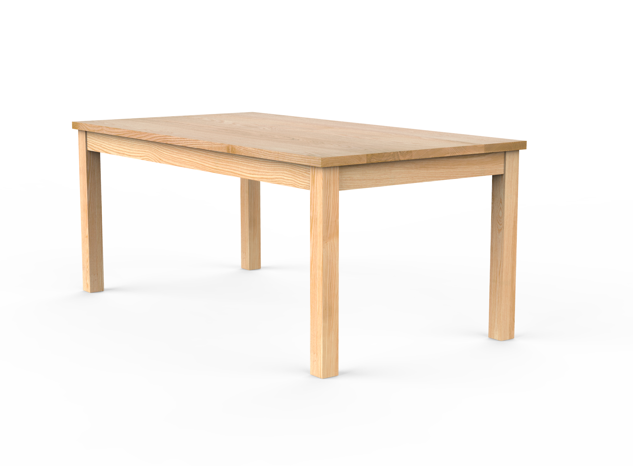 Vermont Farm Table Custom Wood Dining Table Square Wood Ash 