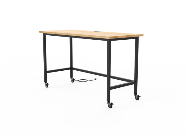 Vermont Farm Table Custom Wood Standing Desk Maker 30x72 Ash 