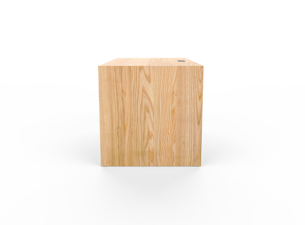 Custom Built Waterfall Desk Solid Wood Handcrafted Industrial