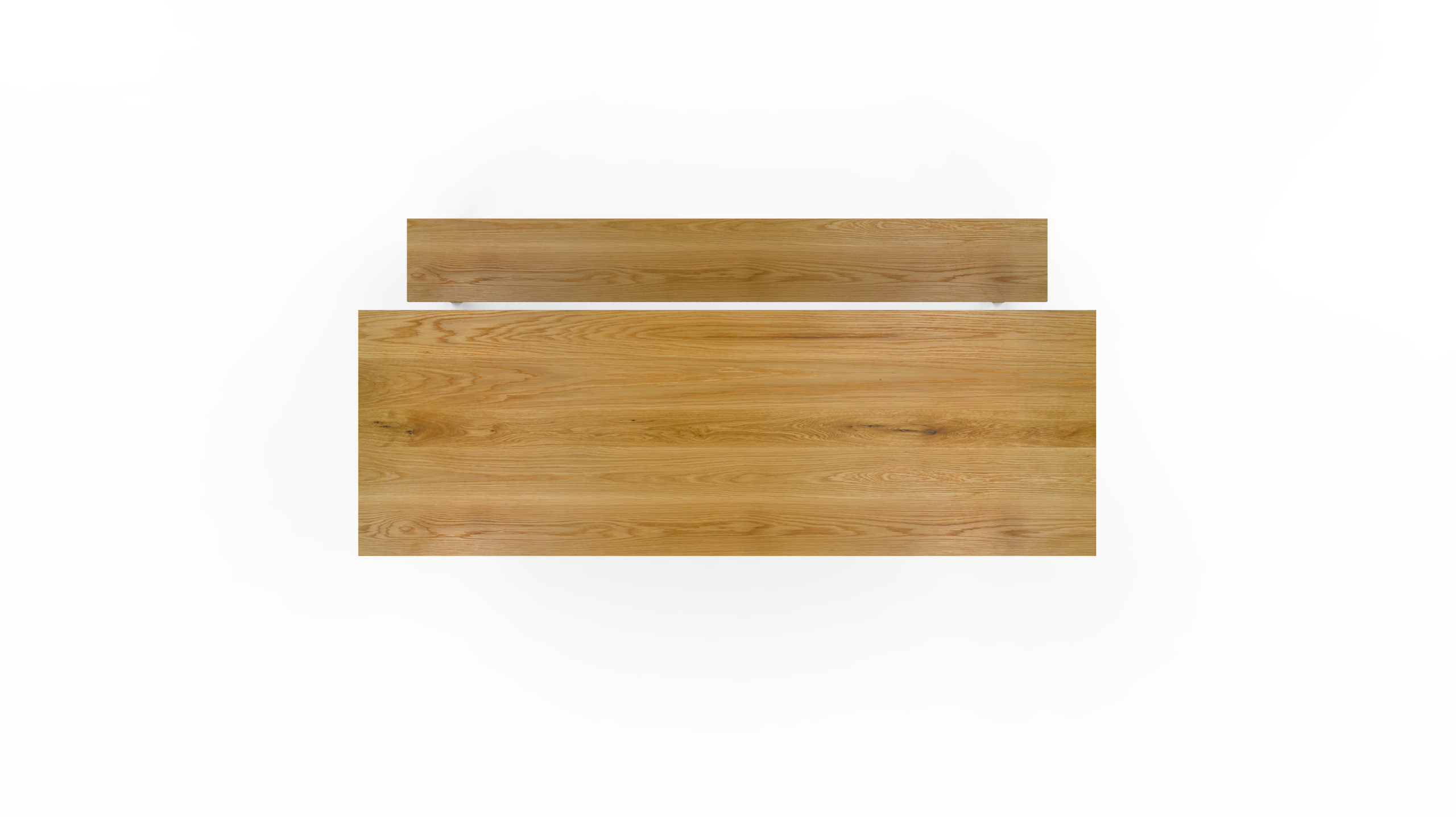 P16576 • Square Wood • Bench • White Oak